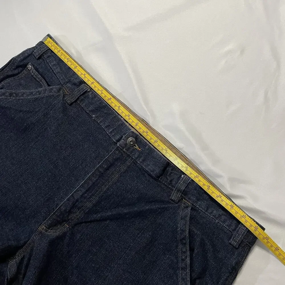 Duluth Trading Co Flex Ballroom Relaxed Fit Carpenter Work Jeans Men 46x32 EUC